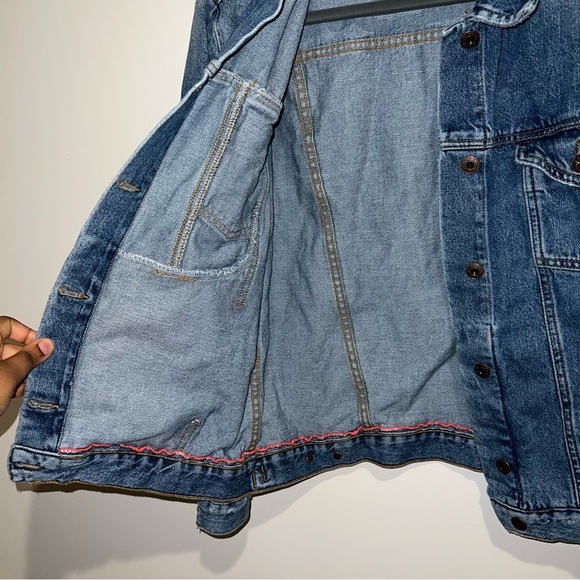 Free People Indigo Blue Ramona Denim Trucker Jacket - Picture 8 of 11